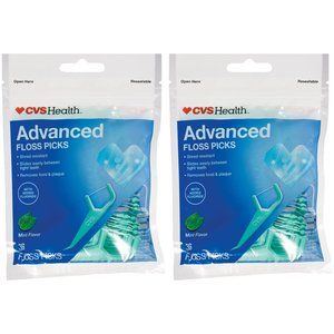 Qty (72) Mint Flavor Flosser Floss Picks With Fluoride
